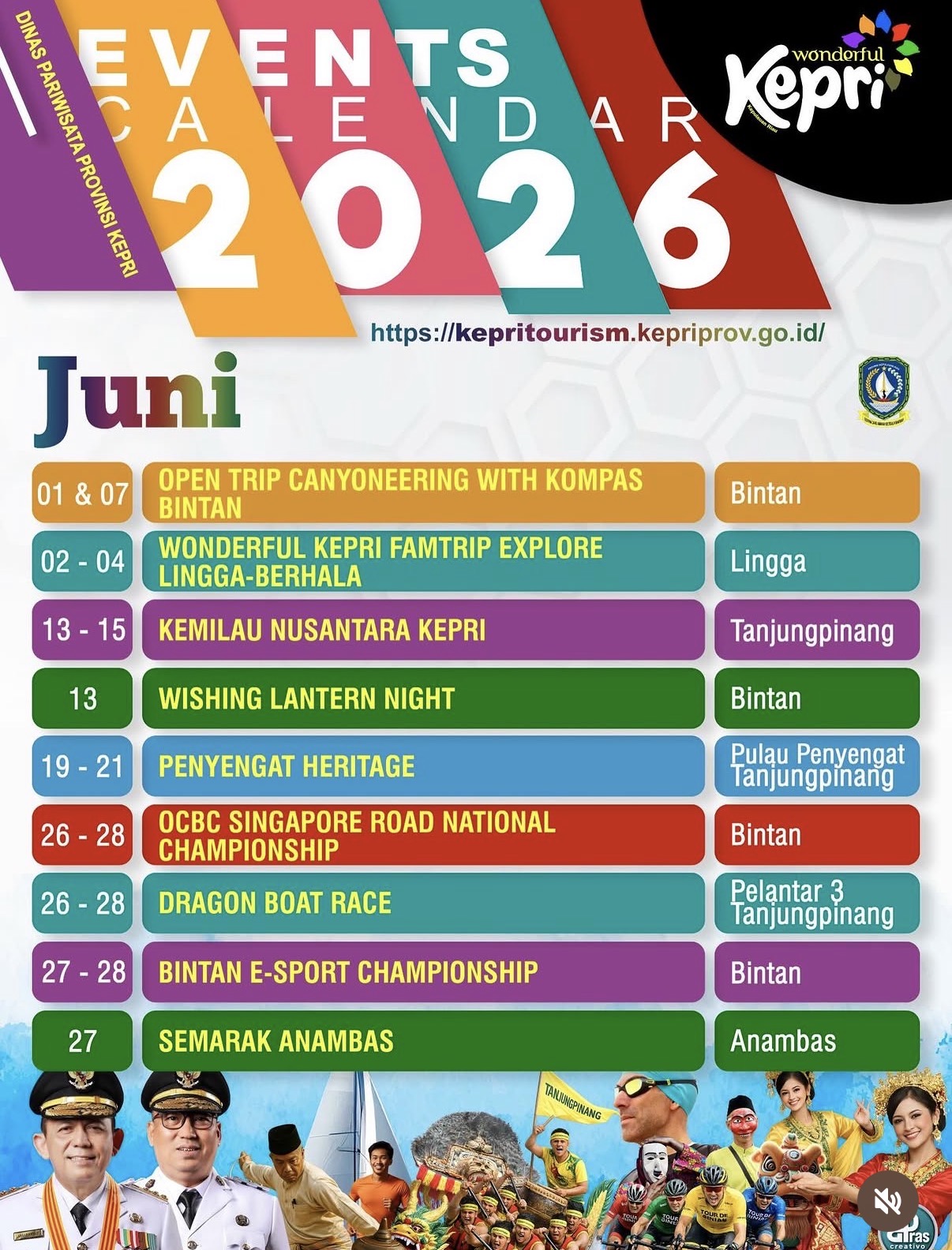 Kalender Event Juni 2026 Kepulauan Riau: Festival Budaya hingga Sport Tourism Internasional. Dok : Kepritourism