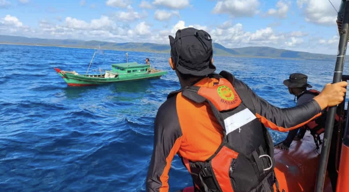 Dokumentasi pencarian dan operasi SAR di wilayah perairan Natuna yang digunakan sebagai ilustrasi operasi pencarian nelayan hilang. Dok : Istimewa