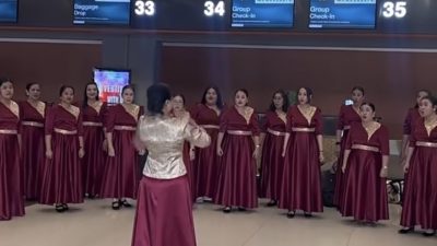 Gagal Berangkat ke Pesparawi Nasional, Kontingen Kepri Tertahan di Bandara Soekarno-Hatta. Dok : Istimewa