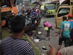 Tabrakan Beruntun di Sibolangit, Dua Orang Tewas dan Tujuh Luka-luka