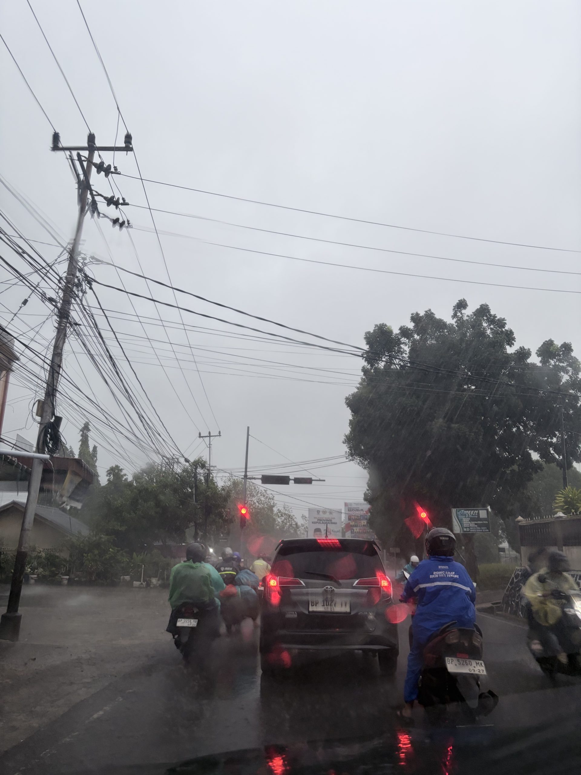Tanjungpinang diguyur hujan pada (27/9). Dok : Lintaskepri.com