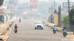 Karhutla Jambi Meluas, Kabut Asap Selimuti Kota, Ribuan Warga Terancam Gangguan Kesehatan.