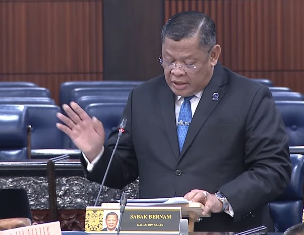 Anggota Dewan Rakyat Malaysia, Kalam Salan. Dok : Tangkapan layar youtube parlemen Malaysia