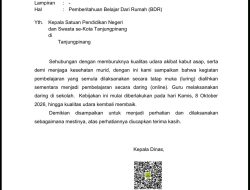 Kabut Tebal Selimuti Sejumlah Wilayah Kepri, Sekolah Diliburkan Kembali.